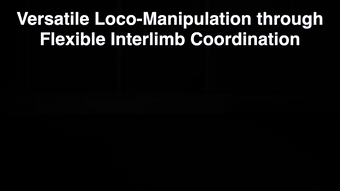Versatile Loco-Manipulation